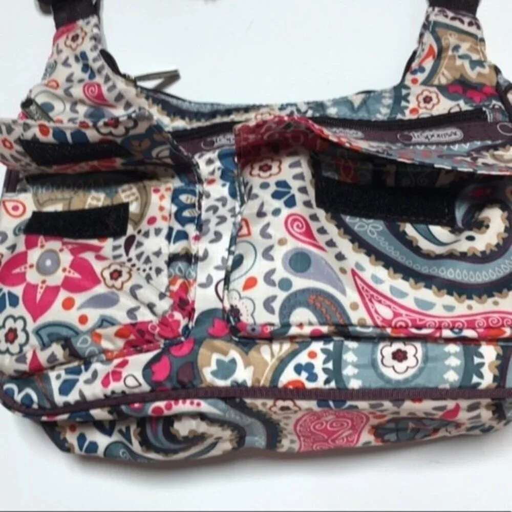 LeSportSac Andean Paisley Crossbody Hobo Bag NWOT